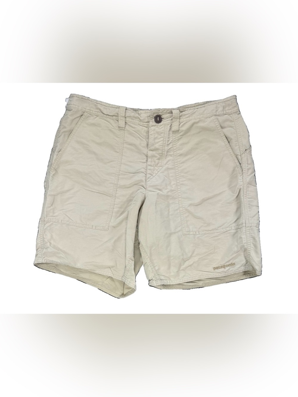 Patagonia Wavefarer Stand Up Shorts Men's Medium Khaki Quick Dry Hiking Outdoor